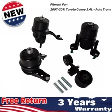 Engine Motor& Transmission Mount Replace for 2007-2009 Toyota Camry l4 2.4L AUTO