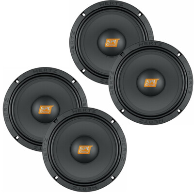 (2-Pairs) Hertz SV 165.1 800W RMS 6.5'' 4-ohm midrange car speakers