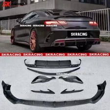 Carbon Fiber Front Rear Body Kits Lip Spoiler Fit For Mercedes S W217 S63 Coupe