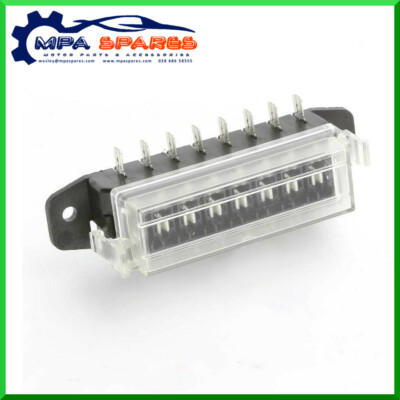 8 WAY SIDE ENTRY FUSE BOX/HOLDER 12V VOLT BLADE KIT CAR VAN HEAVY DUTY