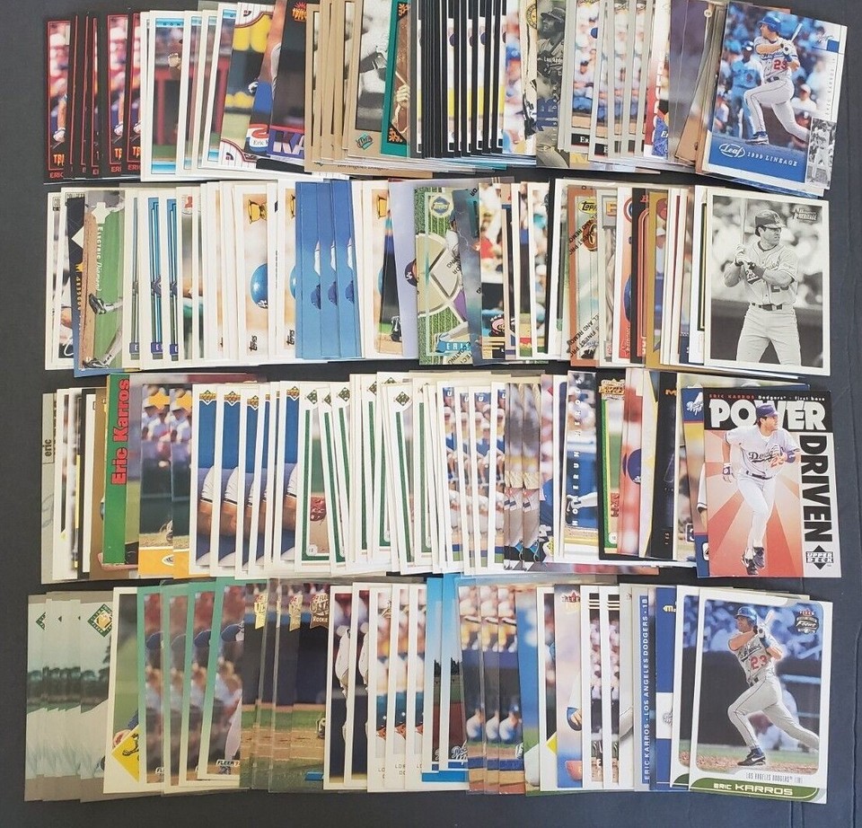 ERIC KARROS YOU PICK COLLECTION .99 UNLIMITED SHIPPING HIGH GRADE CARDS