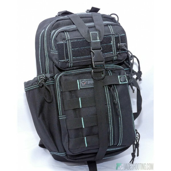 DDT Assassin Ice Black Teal Stitch Sling Bag Hiking Pack Gear Tactical
