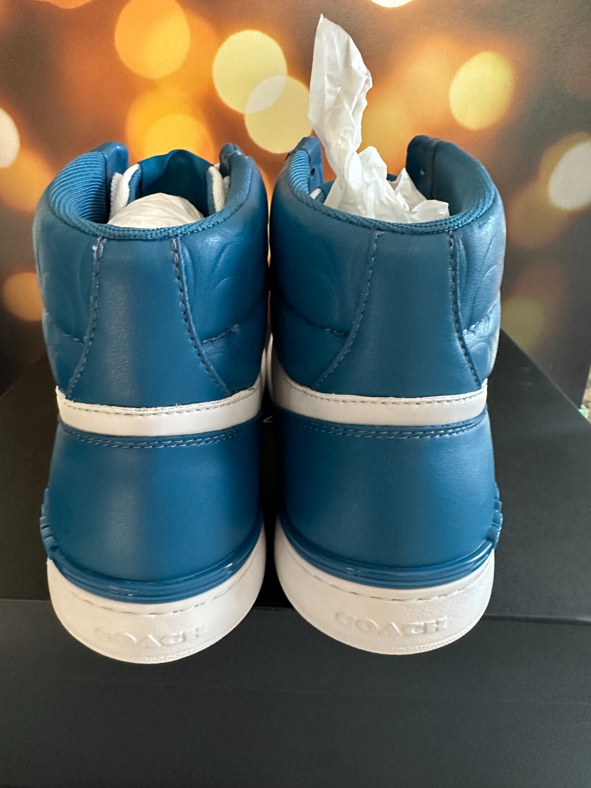 coach Clip Court High Top Sneaker In Signature Cl081 US 12 D | eBay