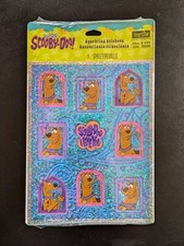 Vtg Scooby Doo CARTOON NETWORK Glitter Sparkle Y2K Hallmark Stickers NEW 1 sheet