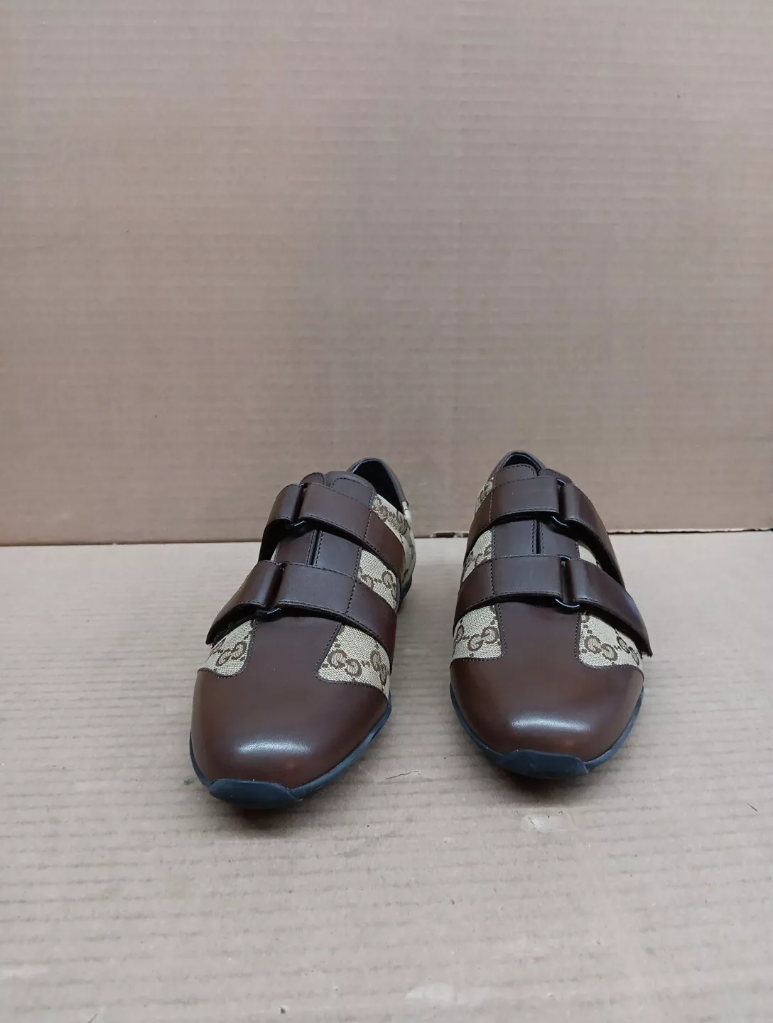 Gucci Pelle S. Gomma Style 121830/a3n30, ébène profond/bei, taille,5/taille 7,5 m