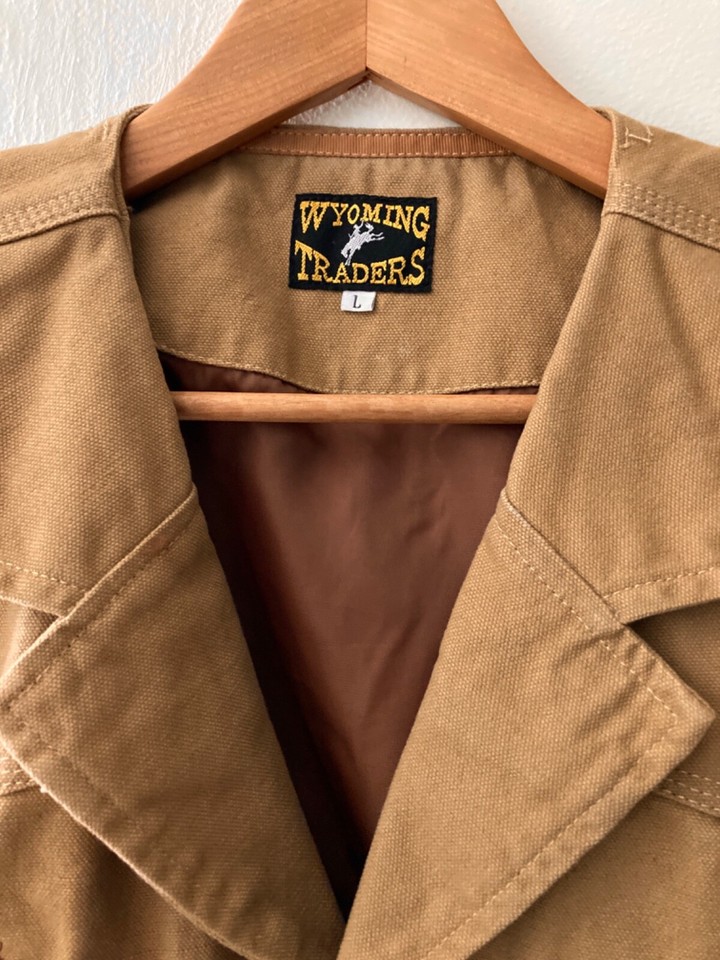 WYOMING TRADERS Bronco 5Button Canvas Ranch Wear Cowboy Vest Men’s