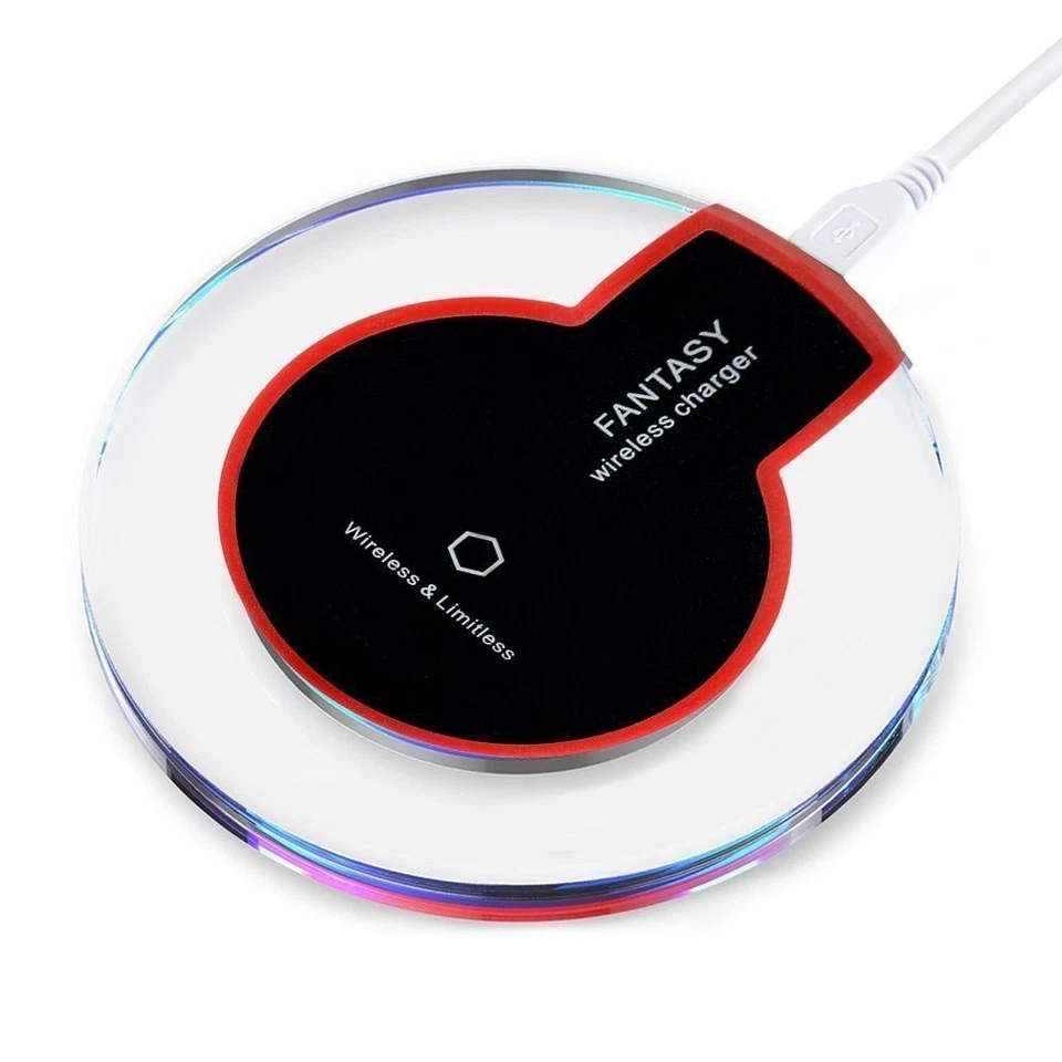 Soporte de cargador Qi inalámbrico almohadilla de carga rápida para Apple iPhone 8 8 Plus SE X XS XR Foto 3 de 4