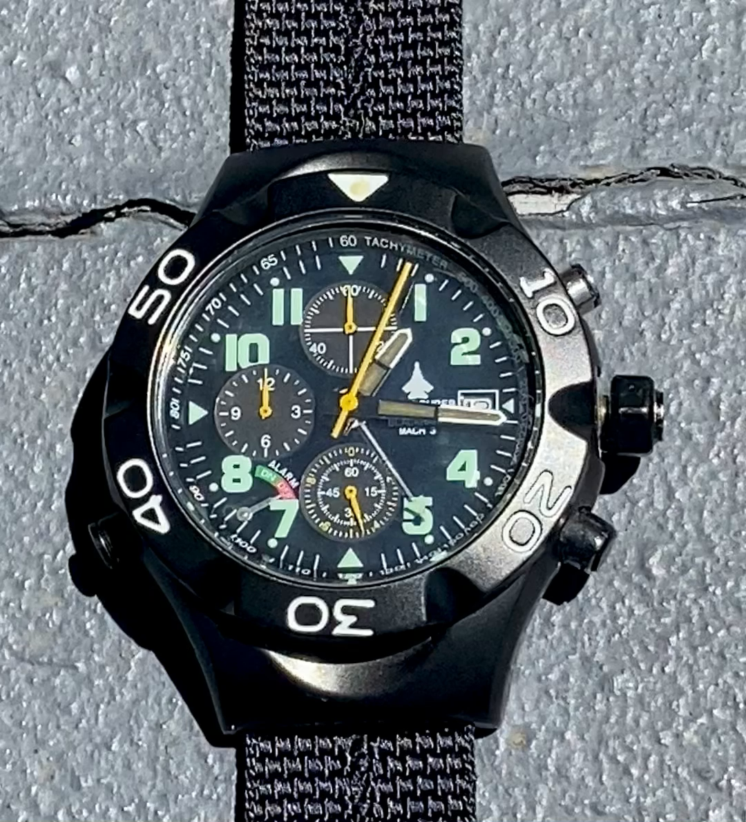 Chase-Durer Black Hawk Top Gun Mach 3 Watch | eBay