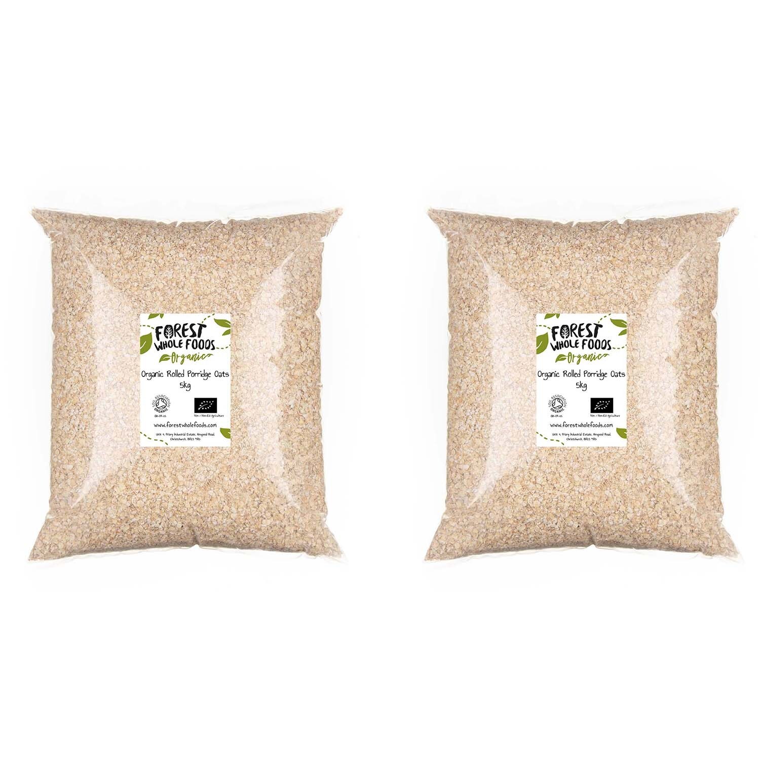 Organic Rolled Porridge Oats 10kg - Forest Whole Foods