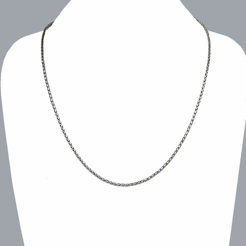 Sterling Silver Handmade 2.5mm Bali Foxtail Link Necklace with Hook Clasp - Picture 5 of 9