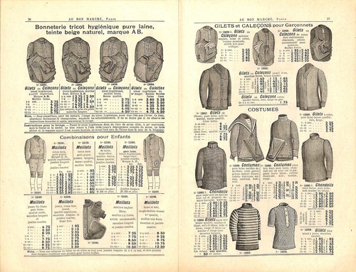 PARIS " AU BON MARCHÉ " GRAND MAGASIN / CATALOGUE BONNETERIE 1910 - Picture 20 of 24
