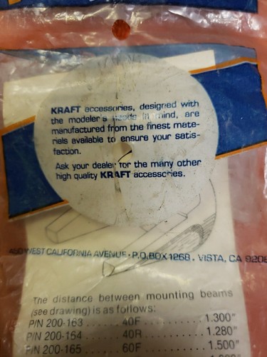 Kraft System Motor Mount - Aluminum 40 Size Mount - New - PN 200-163 - Picture 8 of 8
