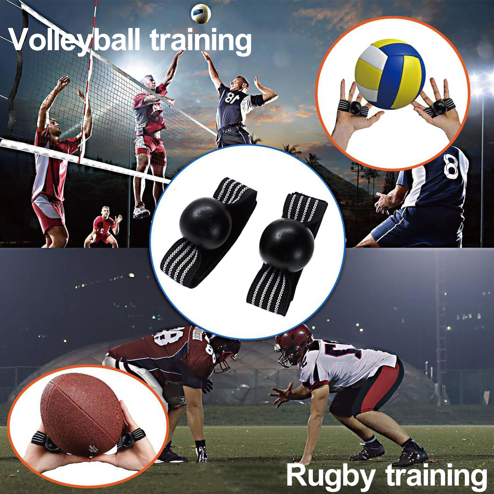 Fingertip Volleyball Training Hand Control Aid Football Catching
