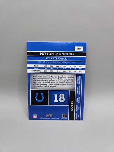 2002 Playoff Absolute Memorabilia #104 Peyton Manning - Picture 2 of 2