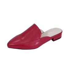 👡 PEERAGE Maggie Women's Wide Width Pointed Toe Leather Mules 👡