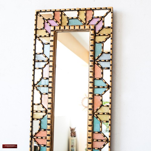 Peruvian Large narrow Wall Mirror 39.9"tall for Wall Decor, living room, hallway - Picture 3 of 10