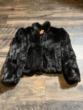 Vintage Princess Caravelle Genuine Rabbit Fur Coat Womens Size 7 #0325