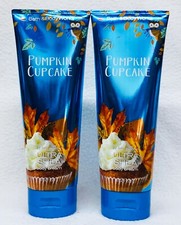 2 Bath Body Works PUMPKIN CUPCAKE 24hr Moisture Cream Lotion Tube 8 oz