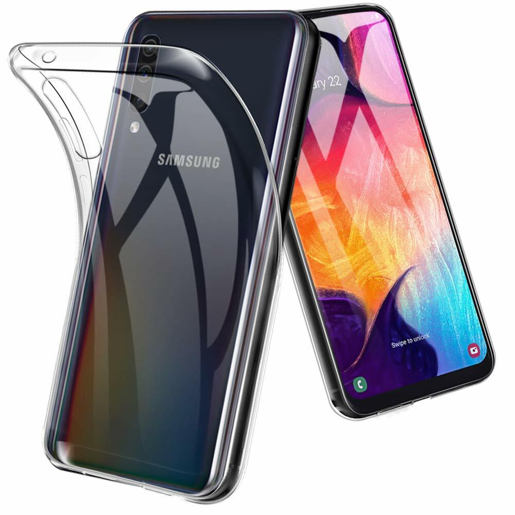 For Samsung Galaxy A50 Clear Gel Case TPU Back Silicone Case Cover Skin