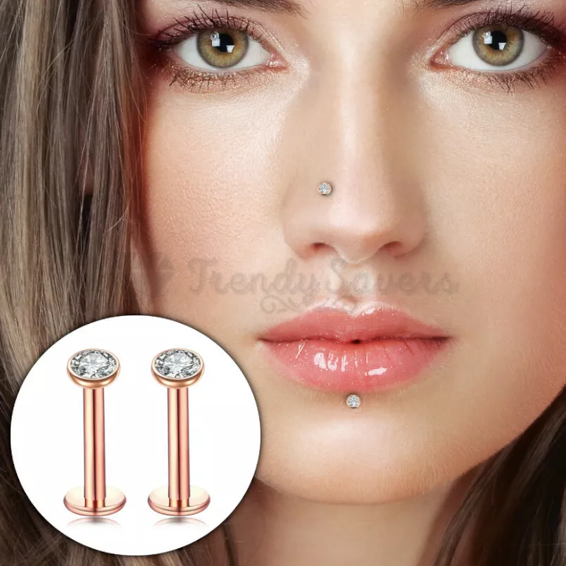 Gold lip shop ring