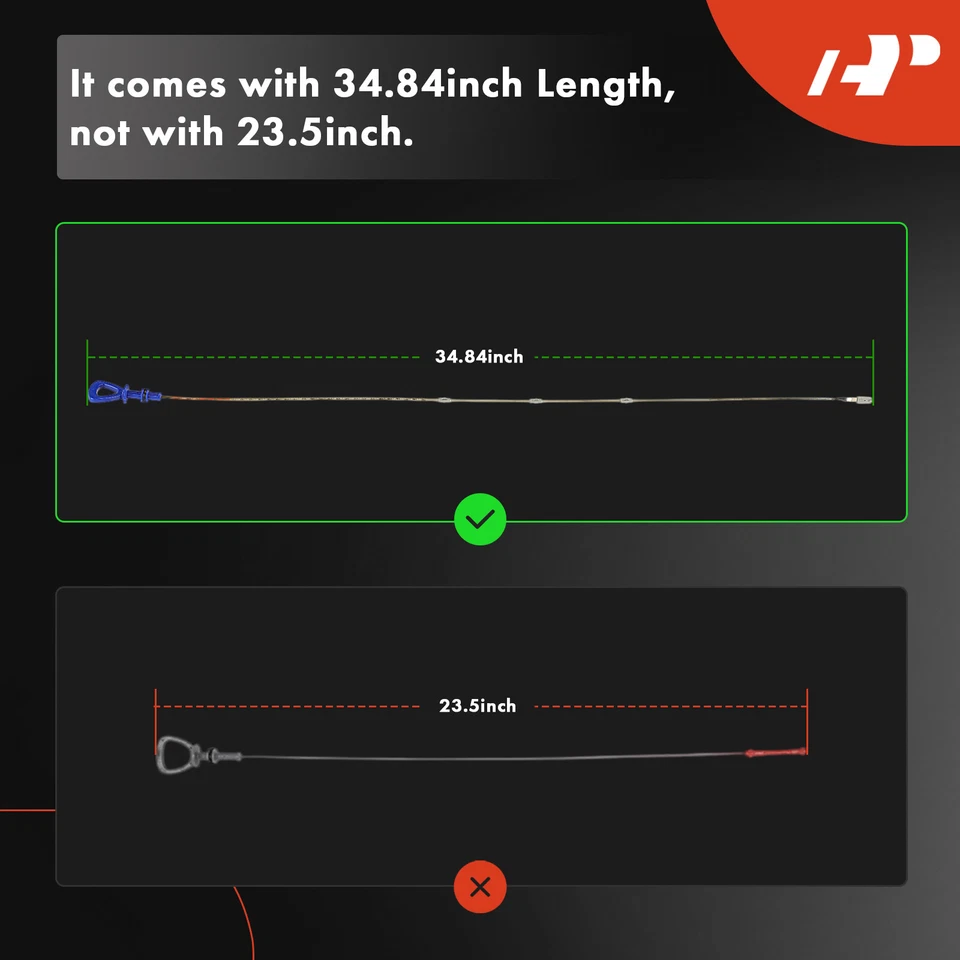 Varilla de medición de aceite de motor A-Premium para Mercedes-Benz E320 C240 CLS500 E55 AMG 34,84 pulgadas Foto 2 de 4