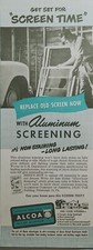Alcoa Alclad Aluminum Screening Pittsburgh PA Vintage Print Ad 1950