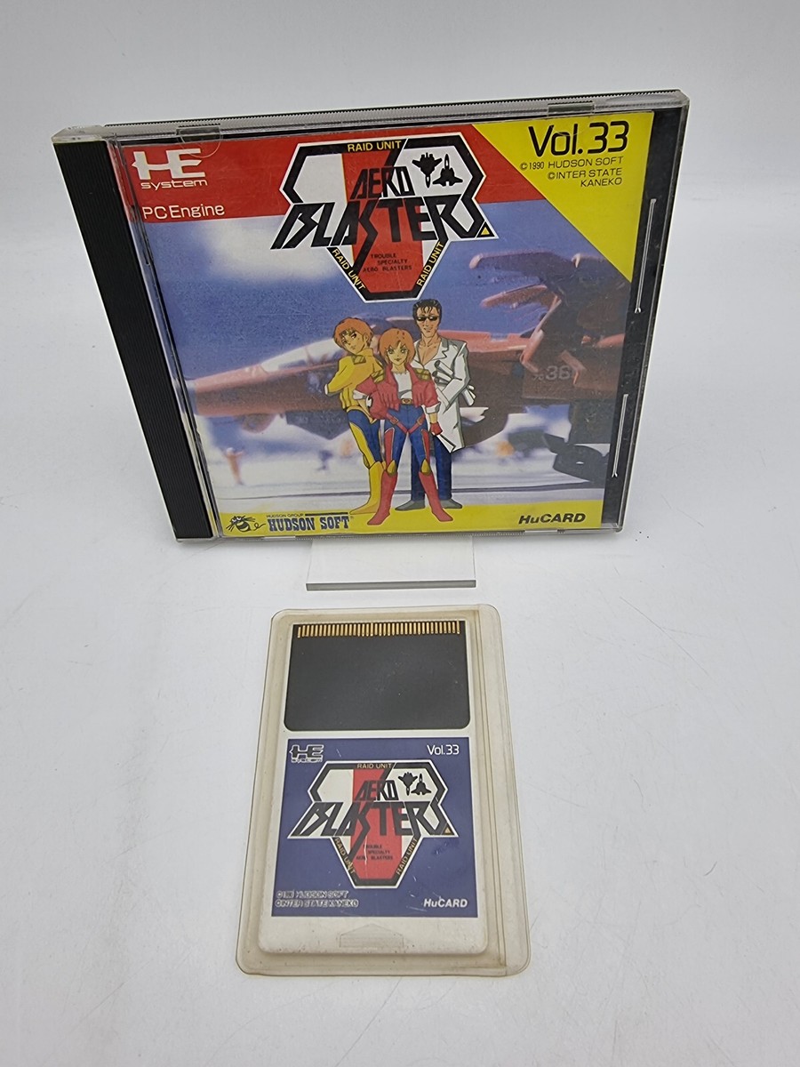 Aero Blaster: Raid Unit - NEC Hucard PC Engine (NTSC-Japan) Complet, Bon état