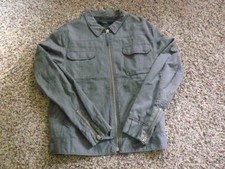 NWT MEN'S R.E.D. VALENTINO GRAY ZIP FRONT JACKET SIZE 48 IT