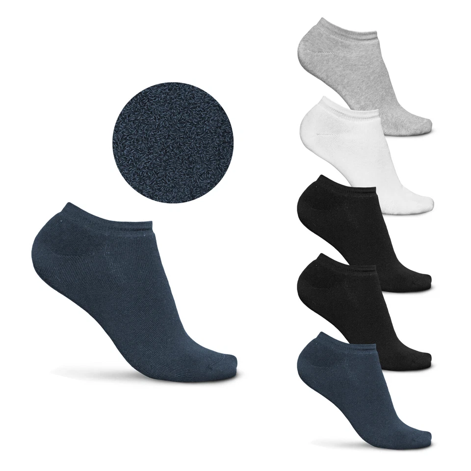 Pack 6 Paia Fantasmini Donna POMPEA Caldo Cotone Interno Spugna