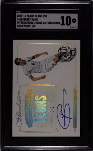2015-16 Panini Flawless Intrntnl Icons Harry Kane Auto-#1 of 2 - SGC 10! England