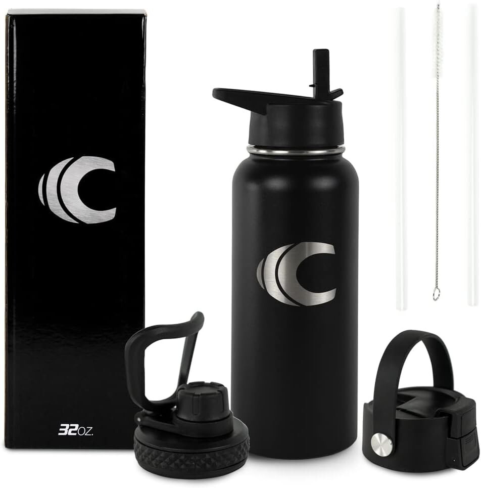 Cannon Sports Stainless Steel Triple Insulated Water Bottle, 32 Oz.