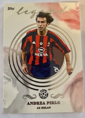 ANDREA PIRLO 2021-22 Topps Pearl UEFA LEGEND Card AC MILAN ITALY 