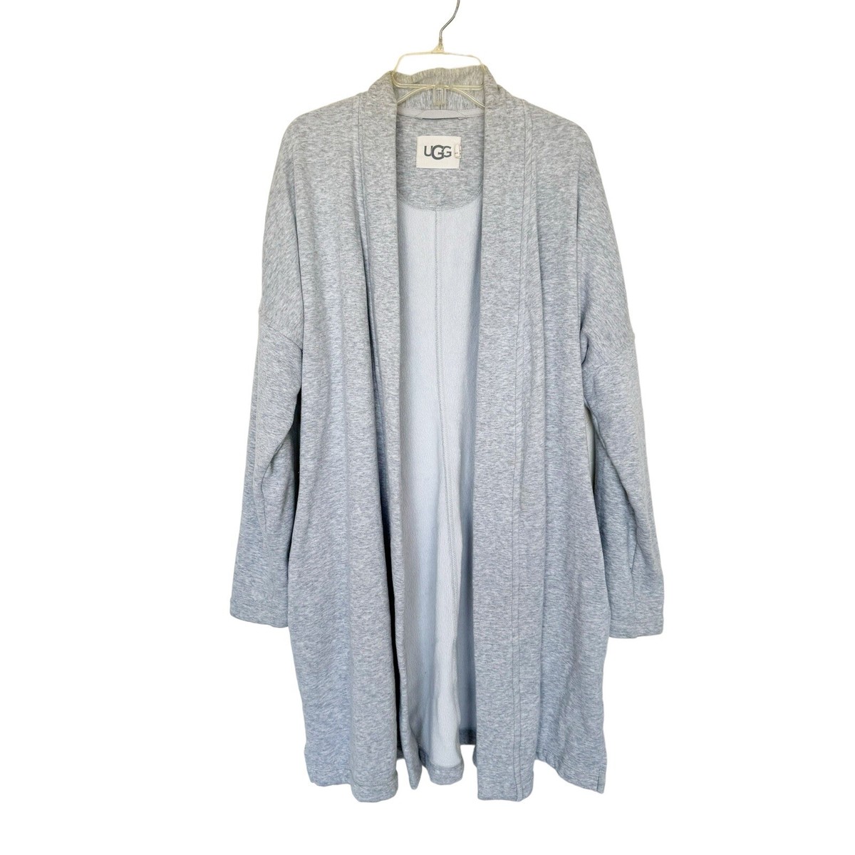 UGG Gray Cardigan Sweater Wrap No Belt Womens Size Small