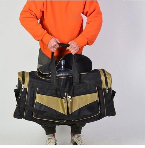 Sporttasche Fitnessstudio bunt modern Polyester robust Reise 60 L groß Reißverschluss Seesack - Bild 10 von 30