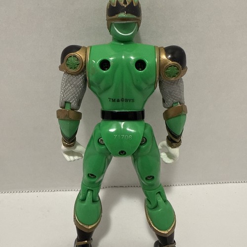BANDAI 2002 Green Power Ranger 5.5" Figure Ninja Storm Super Samurai - Picture 4 of 6