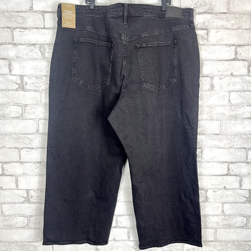MADEWELL NWD Women's Plus Perfect Vintage Black Wide-Leg Jean Jeans sz 26W NG801 - 第 2/6 張圖片