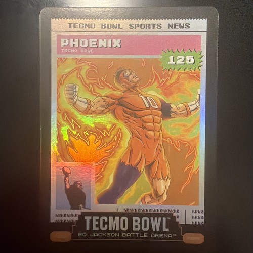 Bo Jackson Battle Arena -TECMO- Phoenix News Fire Battlefoil Rare - Bo Nix *125*