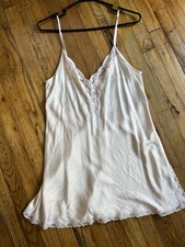 Vtg Light Baby Pink VS Victorias Secret Short Nightgown Lingerie