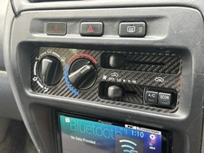 Ep91 Toyota Starlet Glanza Heater Control Carbon Fiber Stick On Covers Ep91 Toyota Starlet Glanza Heater Control Carbon Fiber Stick On Covers