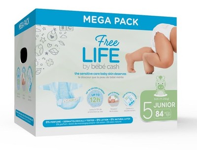 BEBE CASH Freelife - Kinderwindeln Gr. Junior 11-25 kg - 84 St. Megapack
