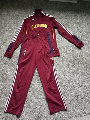 ADIDAS CLEVELAND CAVALIERS 2010 TEAM ISSUE FULL ZIP UP WARM UP SIZE MEDIUM