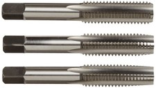CSHTS70517 1032 Carbon Steel Hand Tap Set Taper Plug Bottom Threading Tool