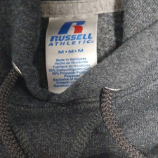 grey russell hoodie size m