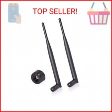 Bingfu Dual Band WiFi 2.4GHz 5GHz 5.8GHz 6dBi SMA Male Antenna 2-Pack for Wire