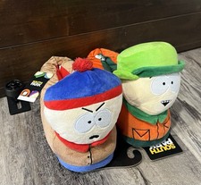 New Ground Up South Park 3D Stan & Kyle Plush Slippers Size L / XL Mens 11/12