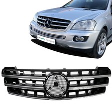 Kühlergrill Schwarz hochglanz + Chrom passend für Mercedes ML W164 05-08 Vormopf Kühlergrill Schwarz hochglanz + Chrom passend für Mercedes ML W164 05-08 Vormopf