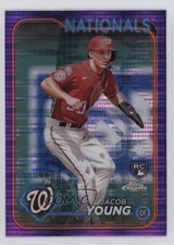 2024 Topps Chrome Purple Sonar Refractor /275 Jacob Young #264 13ag