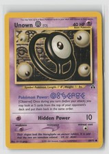 1995 unown pokemon card value 1995 Unown Holo Pokemon Card