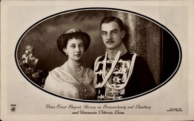 Passepartout Ak Herzog Ernst August von Braunschweig, Prinzessin... - 4810868