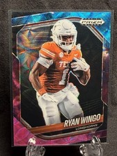 2025 Panini Prizm Black Ryan Wingo 1/1 Nebula Texas Longhorns Number Match